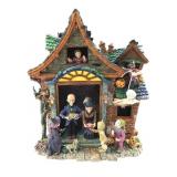 Spooky Haunted House Figurine With Characters