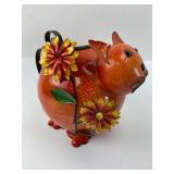 Metal Cat-Shaped Decorative Container