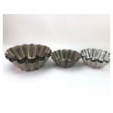 10 Metal Fluted Baking Molds