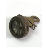 Marbleï¿½s Gladstone Michigan Brass Pin-On Compass