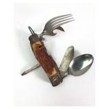 Japanese Multipurpose Camping Utensil W Stag Handl