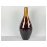 Brown Glazed Ceramic Vase About 13 Inches Tall