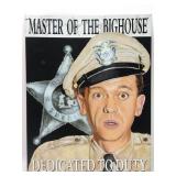 Don Knotts Barney Fife Tin Sign 2004