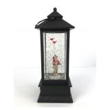 Black Lantern With Cardinal And Glitter