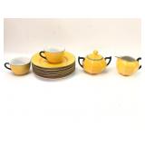Z.S.& C. Bavaria Yellow Tea Set