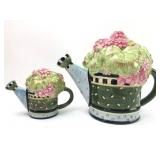 Sakura Debbie Mumm Teapot And Creamer
