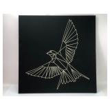 Geometric Bird String Art On Canvas