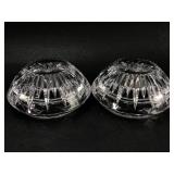 Two Crystal Candle Holders
