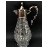 Sheratonn Silverplate And Glass Pitcher