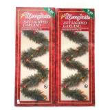 Merry Brite 25ft Lighted Garland Sealed