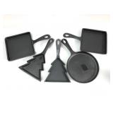 5 Cast Iron Mini Pans