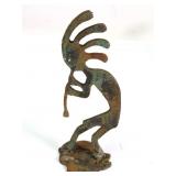 Rustic Metal Kokopelli Figurine 4.75 Inches