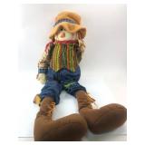 Large Fabric Scarecrow With Hat