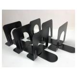 Black Metal Adjustable Bookends 5 x 5 Inches