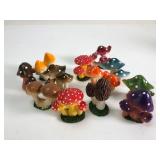 Hand-Painted Fairy Garden Mushrooms
