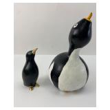 Penguin Figurines ï¿½ Gourd And Metal