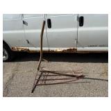 Vintage Wooden Hay Rake With Metal Tines