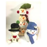 Plush Snowman Decor Figures