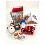 Holiday Ornament Set With Decorative Box