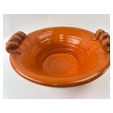 Handmade Ceramic Bowl With Coiled Handles