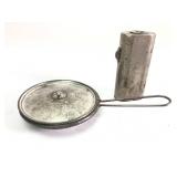 Antique Chrome Vest Pocket Flashlight & Mini Saute