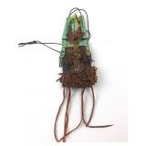 Tuareg Leather Wallet With Decorative Fringe