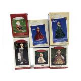 6 1994-2004 Barbie Keepsake Ornaments