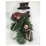 Holiday Fiber Optic Snowman Wall Decor