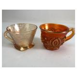 Imperial Marigold Carnival Glass Punch Cups