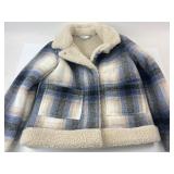 Sonoma PXS Blue Plaid Sherpa Jacket