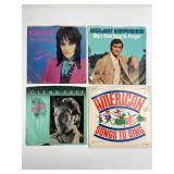 4 Vinyl Records With Picture Sleeves