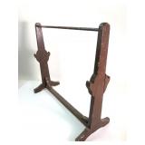 Wooden Quilt Rack With Decorative Ends