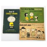3 Vtg Peanuts Books By Charles M. Schulz