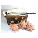 3Terra Cotta Sun Lanterns