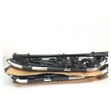 Black Snow Shoes & Poles 25 Inch