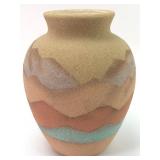 Sunwest Indian Art Navajo Sand Art Vase