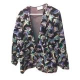 Tres Paquette Velvet Jacket With Paisley Design