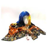 Dahlia Cafe Terrace At Night Van Gogh Scarf