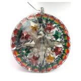 Hanging Light-Up Holiday Star Made Of Shell