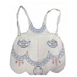 Vtg Hand Sewn & Embroidered Kitchen Apron