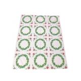 Vtg Christmas Tablecloth 65 X 50.5