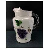 Barlett Collins Milk Glass Pitcher
