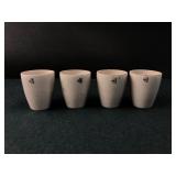 Vtg Coors Porcelain Chemistry Lab Cups Set