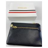 Zooeass Black Leather Coin Purse Wallet