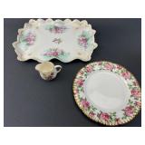 Decorative dish, Salisbury China plate, creamer