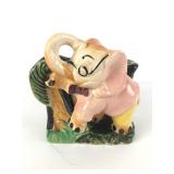 Vintage Hand Painted Japan Elephant Planter