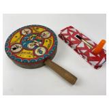 Vintage Tin Litho Noise Maker Set