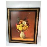 19.5 X 23.5ï¿½ Floral Print With Frame