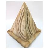 Onyx Pyramid Sculpture 9 Inches Tall