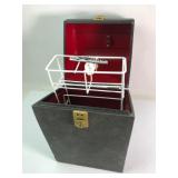 Black Storage Case With Red Interior & Key